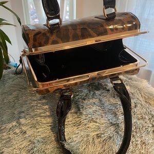 Leopard print handbag